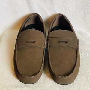 Alfani Marco Men’s Brown Suede Penny Loafers Slip-Ons
